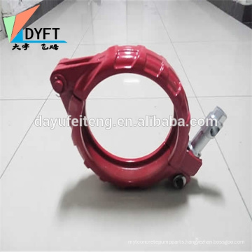 shenzhen rubber coated pipe clamps concrete pump pipe clamp - snap coupling